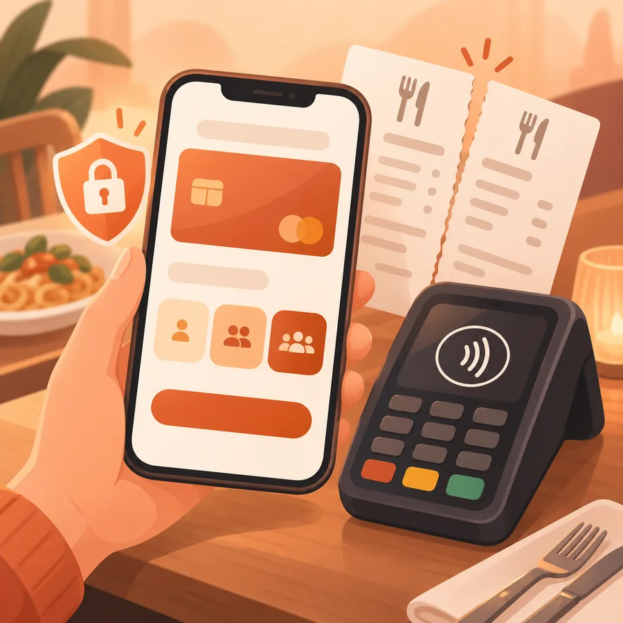 Pay by card, or at the counter